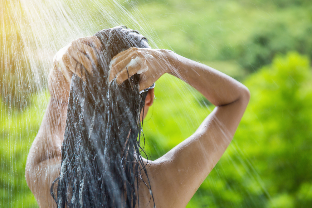 Vattentemperatur och tvätta håret